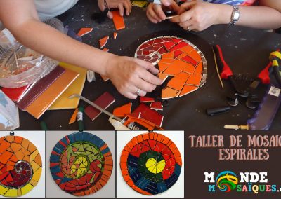 espirales taller mosaico tecnica