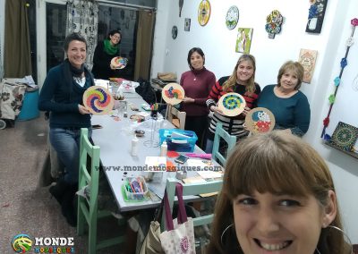 Taller de espirales en mosaico