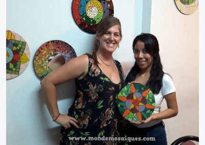 Mandala mosaico taller azulejos