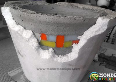 macetas inverso cemento
